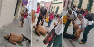 Anciano cae desmayado en plena calle de Holguín
