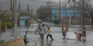 Inundaciones provocadas por el huracán Gustav en la Isla de la Juventud